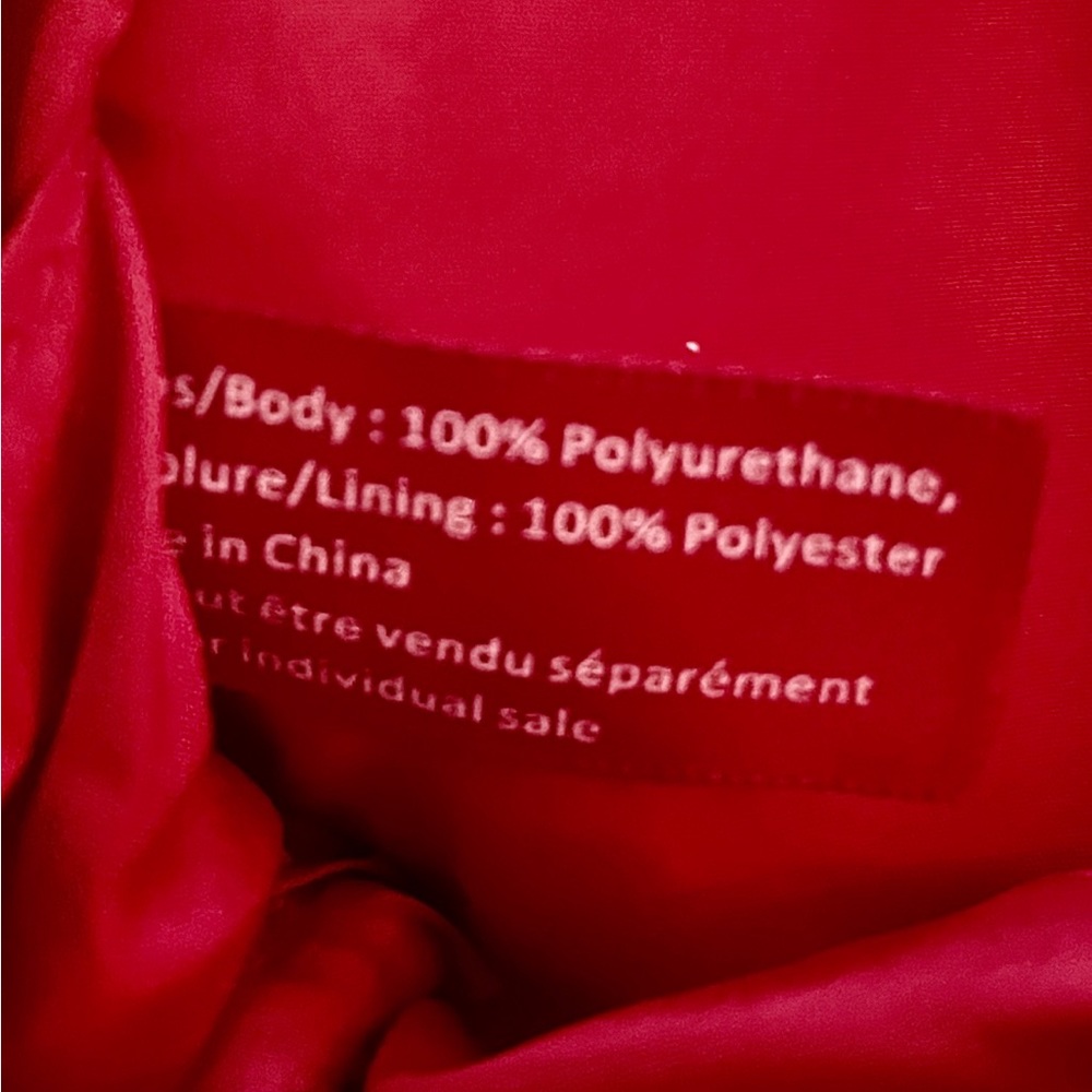 💋NWOT Lancôme Red Makeup Bag with Lips💋 - Picture 5 of 9